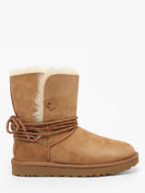 Enkellaarsjes Uit Leder Ugg Bruin women 1171530